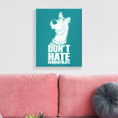 Scooby-Doo "Don't Hate, Congratulate" Graphic Canvas Afdruk (Insitu (Woonkamer))