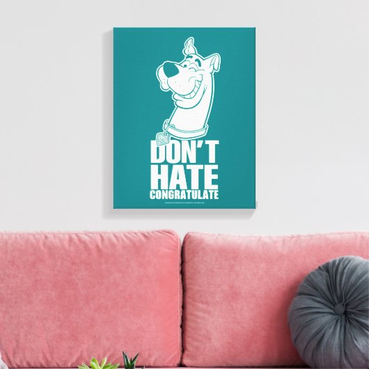 Scooby-Doo "Don't Hate, Congratulate" Graphic Canvas Afdruk (Insitu (Woonkamer))