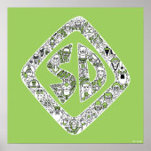 Scooby-Doo Doodle Art Poster (Voorkant)