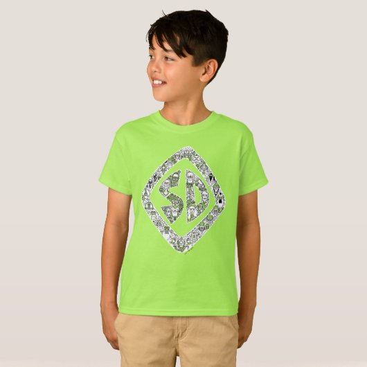 Scooby-Doo Doodle Art T-shirt (Voorkant volledig)