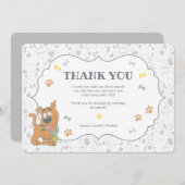 Scooby-Doo Eerste verjaardag Dank je Kaart (Voorkant / Achterkant)