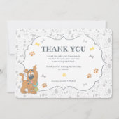 Scooby-Doo Eerste verjaardag Dank je Kaart (Voorkant)