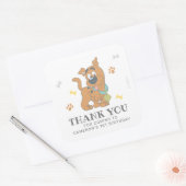 Scooby-Doo Eerste verjaardag Dank je Vierkante Sticker (Envelop)