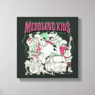 Scooby-Doo en de bende bemoeienis Kinder Punk Band Canvas Afdruk