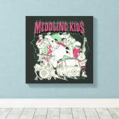 Scooby-Doo en de bende bemoeienis Kinder Punk Band Canvas Afdruk (Insitu (Houten vloer))