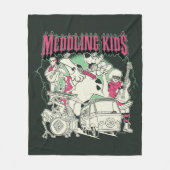 Scooby-Doo en de bende bemoeienis Kinder Punk Band Fleece Deken (Voorkant)