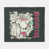 Scooby-Doo en de bende bemoeienis Kinder Punk Band Fleece Deken (Voorkant (Horizontaal))