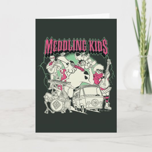 Scooby-Doo en de bende bemoeienis Kinder Punk Band Kaart (Voorkant)