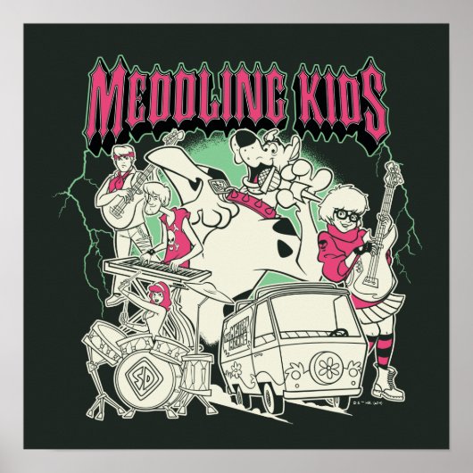 Scooby-Doo en de bende bemoeienis Kinder Punk Band Poster (Voorkant)