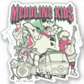 Scooby-Doo en de bende bemoeienis Kinder Punk Band Sticker (Voorkant)