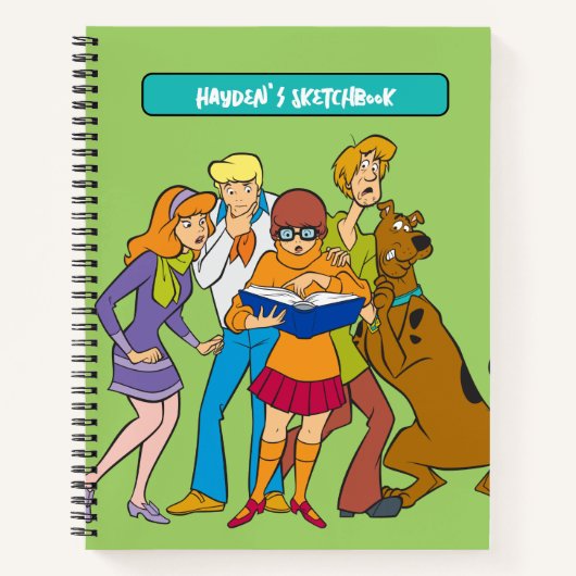 Scooby-Doo en de Bende onderzoeken tekenen Notitieboek (Voorkant)