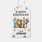 Scooby-Doo en de Bende Verjaardag Van Cadeaulabel (Voorkant)