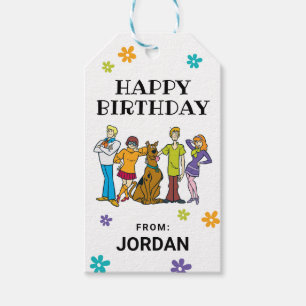 Scooby-Doo en de Bende Verjaardag Van Cadeaulabel