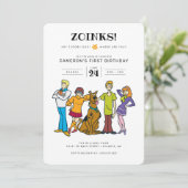 Scooby-Doo en de Birthday Gang Groovy Kaart (Staand voorkant)