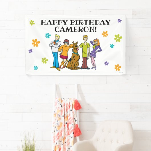 Scooby-Doo en de Gang Birthday Spandoek (Insitu)