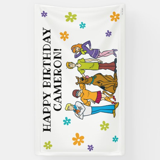 Scooby-Doo en de Gang Birthday Spandoek (Verticaal)
