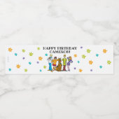 Scooby-Doo en de Gang Birthday Waterfles Etiket (Enkel label)