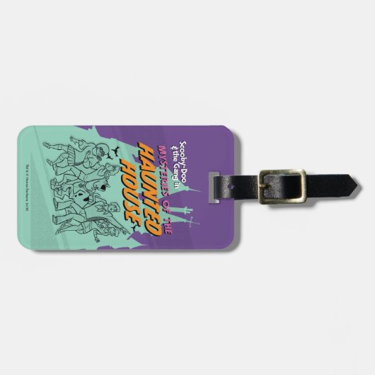 Scooby-Doo en de Gang "Haunted House" Bagagelabel (Voorkant horizontaal)