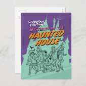 Scooby-Doo en de Gang "Haunted House" Briefkaart (Voorkant / Achterkant)