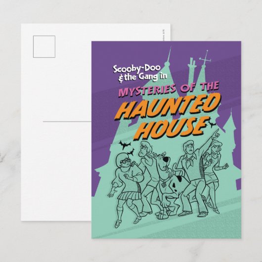 Scooby-Doo en de Gang "Haunted House" Briefkaart (Voorkant / Achterkant)