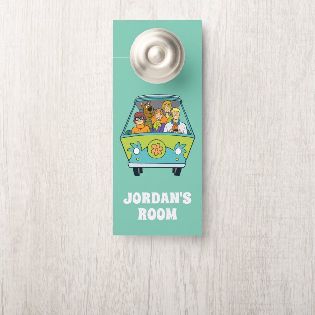 Scooby-Doo en de Gang Mystery Machine | Naam toevo Deurhanger (Op knop)