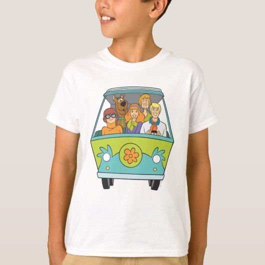 Scooby-Doo en de Gang Mystery Machine T-shirt (Voorkant)