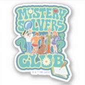 Scooby-Doo en de Gang "Mystery Solvers Club" Sticker (Voorkant)