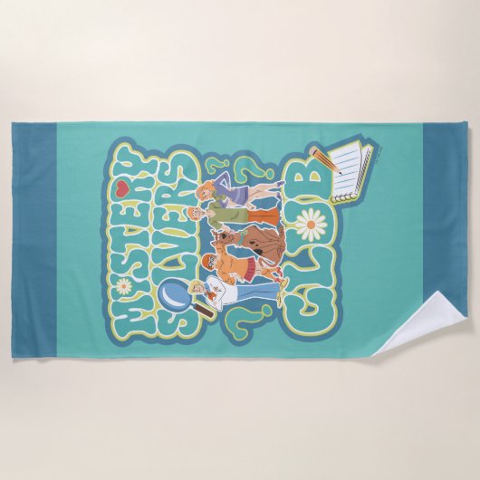 Scooby-Doo en de Gang "Mystery Solvers Club" Strandlaken (Voorkant)