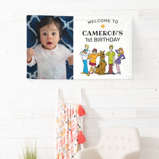 Scooby-Doo en de Groovy Birthday Welcome Spandoek (Insitu)