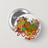 Scooby-Doo en Gang Kerstmis Ronde Button 5,7 Cm (Voorkant /achterkant)