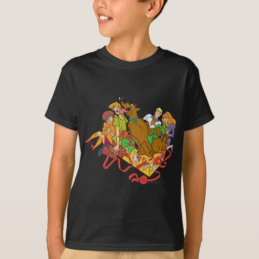 Scooby-Doo en Gang Kerstmis T-shirt (Voorkant)