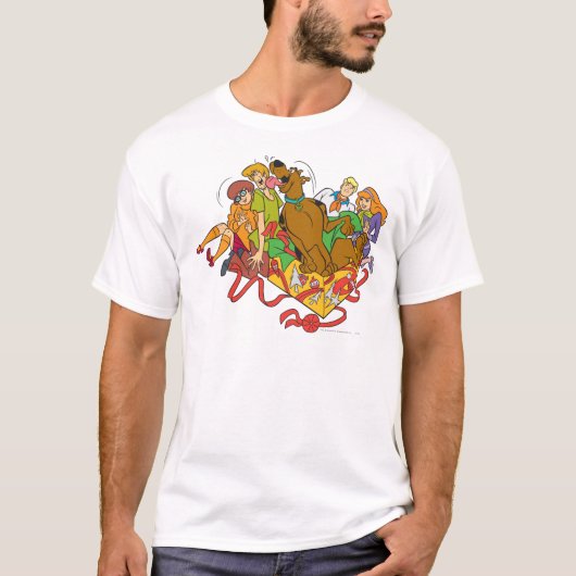 Scooby-Doo en Gang Kerstmis T-shirt (Voorkant)