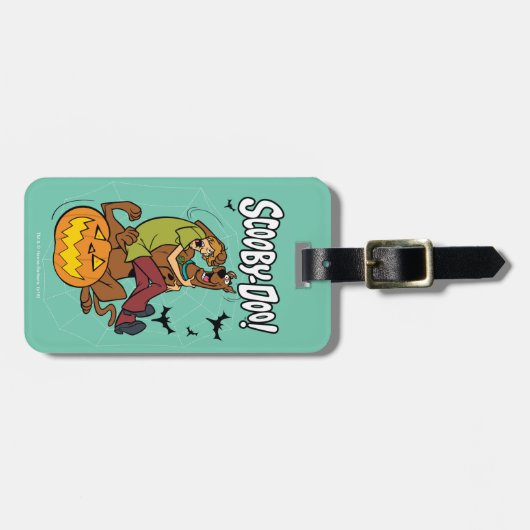 Scooby-Doo en Shaggy Halloween Fright Bagagelabel (Voorkant horizontaal)