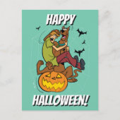 Scooby-Doo en Shaggy Halloween Fright Briefkaart (Voorkant)