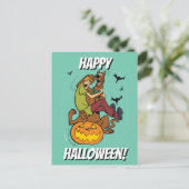 Scooby-Doo en Shaggy Halloween Fright Briefkaart (Staand voorkant)