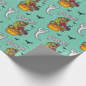 Scooby-Doo en Shaggy Halloween Fright Cadeaupapier (Hoek)