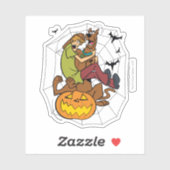 Scooby-Doo en Shaggy Halloween Fright Sticker (Vel)