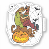 Scooby-Doo en Shaggy Halloween Fright Sticker (Voorkant)