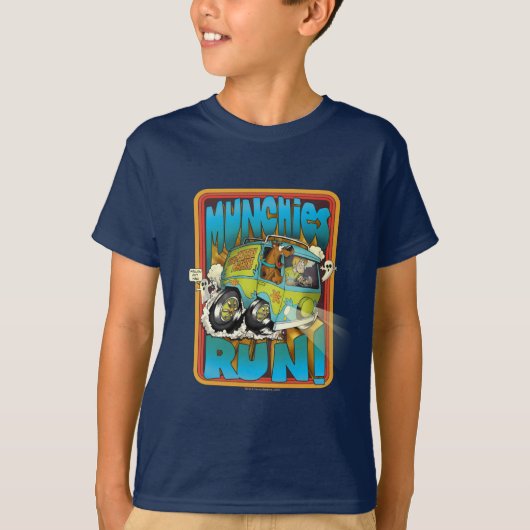 Scooby-Doo en Shaggy "Munchies run!" T-shirt (Voorkant)