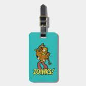 Scooby-Doo en Shaggy Zoinks. Bagagelabel (Voorkant verticaal)