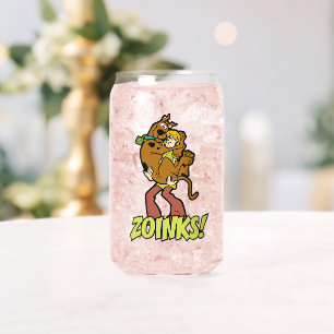 Scooby-Doo en Shaggy Zoinks. Blikvorm Glas