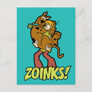 Scooby-Doo en Shaggy Zoinks. Briefkaart