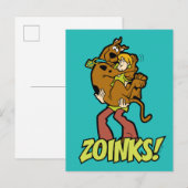 Scooby-Doo en Shaggy Zoinks. Briefkaart (Voorkant / Achterkant)