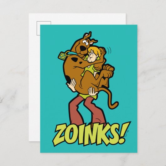 Scooby-Doo en Shaggy Zoinks. Briefkaart (Voorkant / Achterkant)