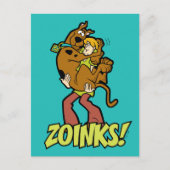 Scooby-Doo en Shaggy Zoinks. Briefkaart (Voorkant)