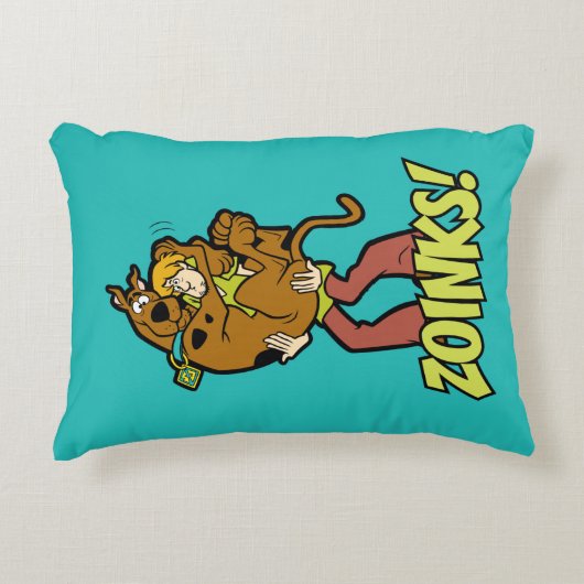 Scooby-Doo en Shaggy Zoinks. Decoratief Kussen (Voorkant)