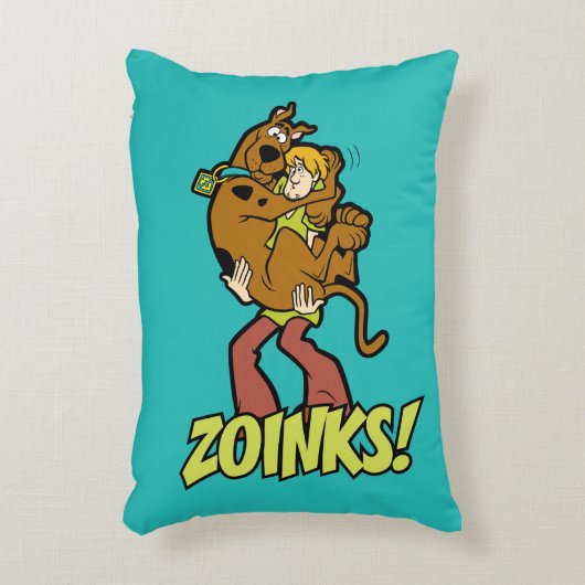Scooby-Doo en Shaggy Zoinks. Decoratief Kussen (Voorkant(Verticaal))
