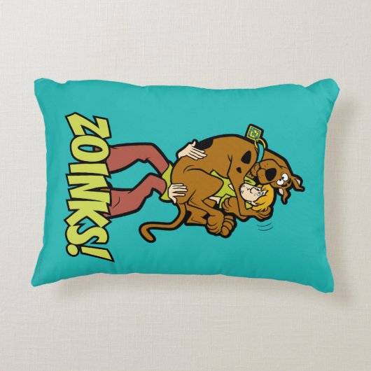 Scooby-Doo en Shaggy Zoinks. Decoratief Kussen (Achterkant)