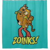 Scooby-Doo en Shaggy Zoinks. Douchegordijn (Voorkant)