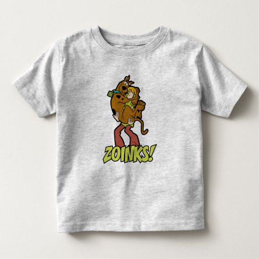 Scooby-Doo en Shaggy Zoinks. Kinder Shirts (Voorkant)